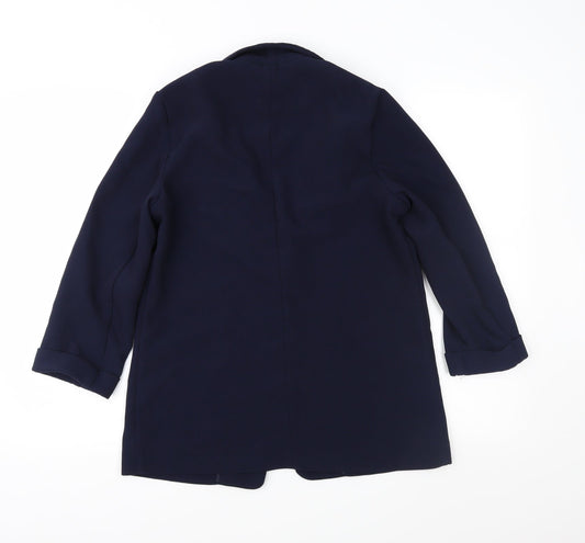 M&Co Womens Blue Jacket Size 10