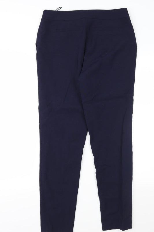 Womens UK Size 12 Preworn Regular Fit Blue Trousers