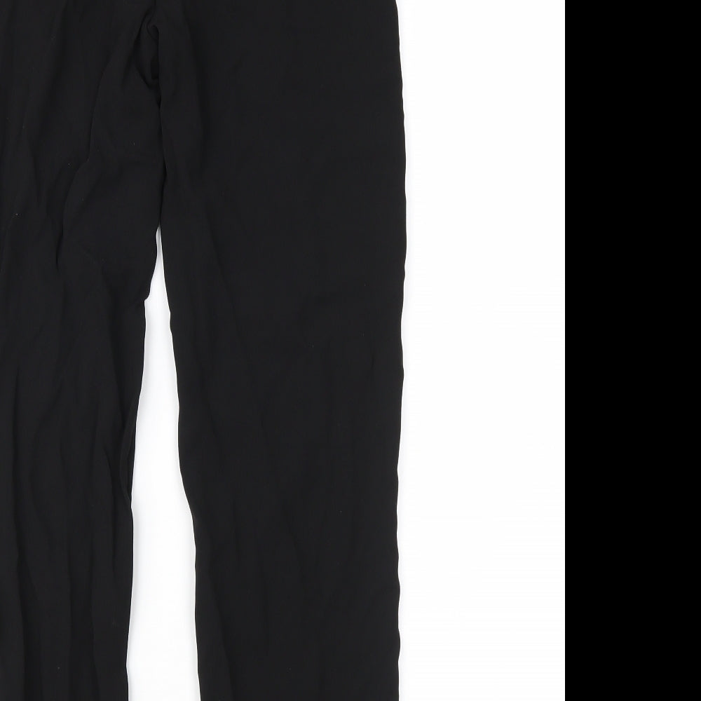 Womens UK Size 8 H&M Regular Fit Black Trousers