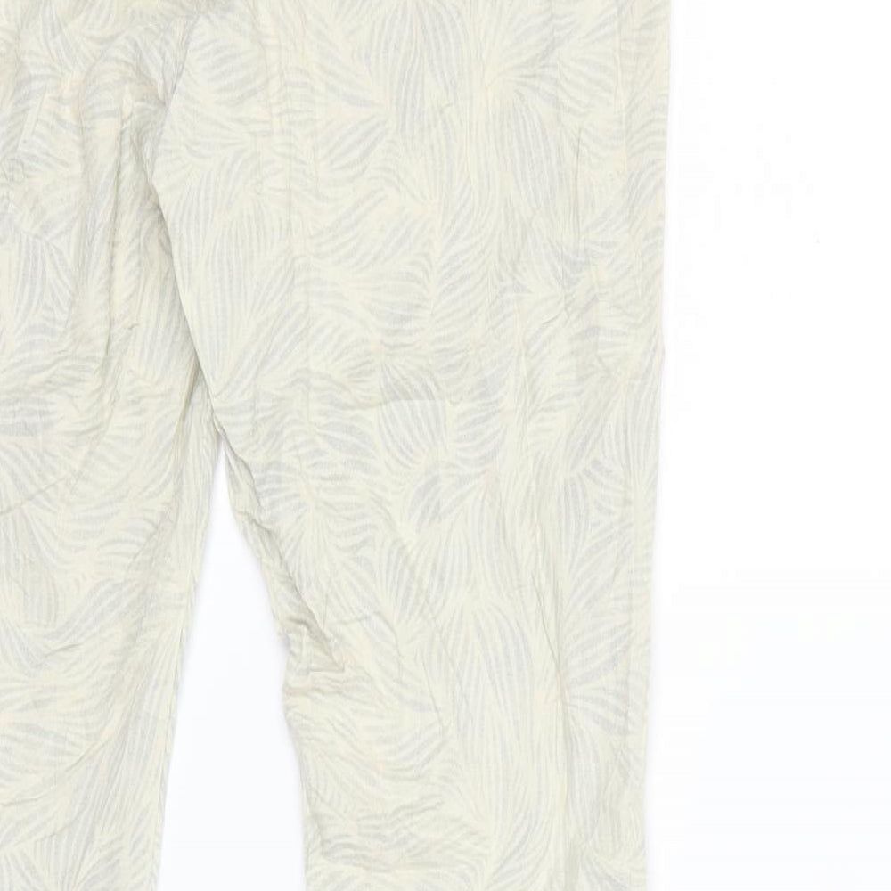 BIG STAR Womens Beige Floral Trousers Size L L29 in