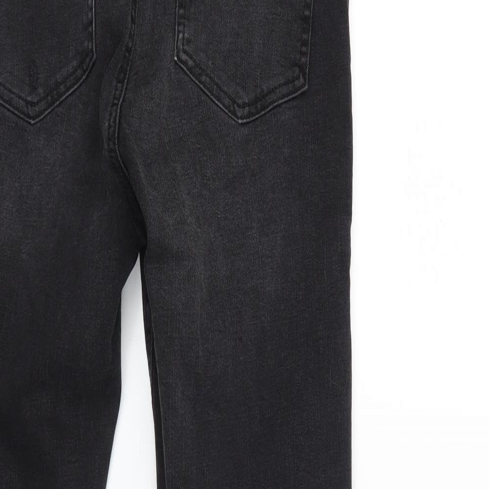 Denim & Co. Womens Black Denim Skinny Jeans Size 10 L28 in