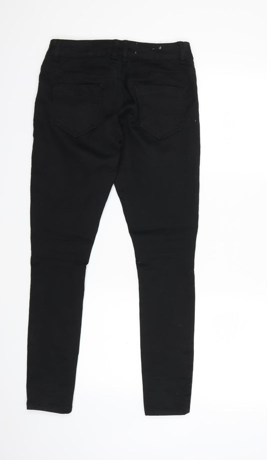New Look Womens Black  Denim Skinny Jeans Size 10 L26 in