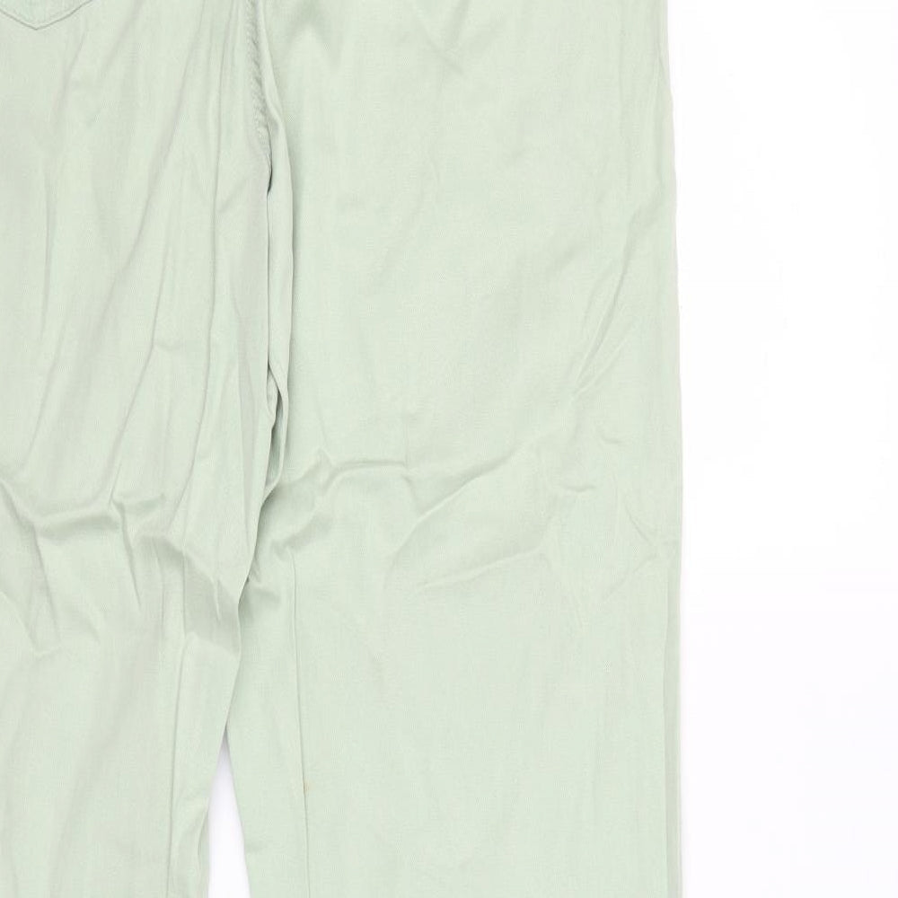 Womens UK Size 16 Marks and Spencer Regular Fit Tapered Green Jeans