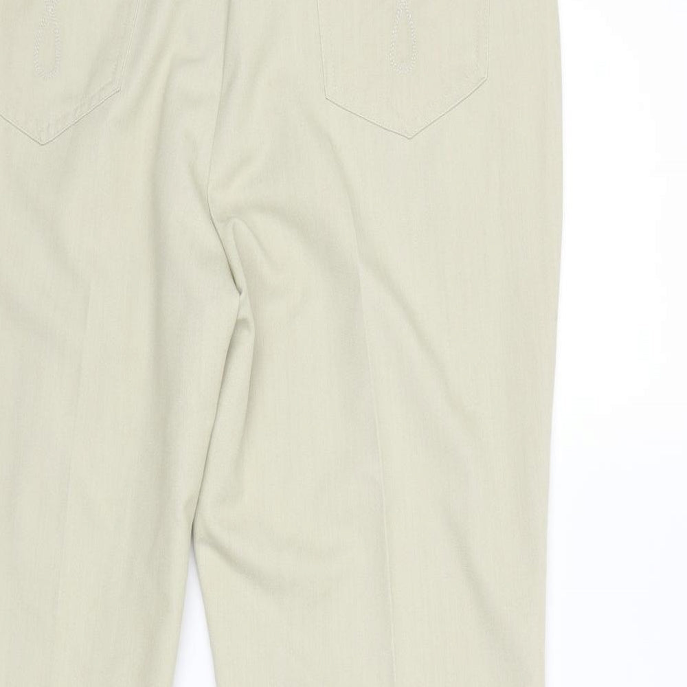 Womens UK Size 18 Marks and Spencer Regular Fit Beige Trousers