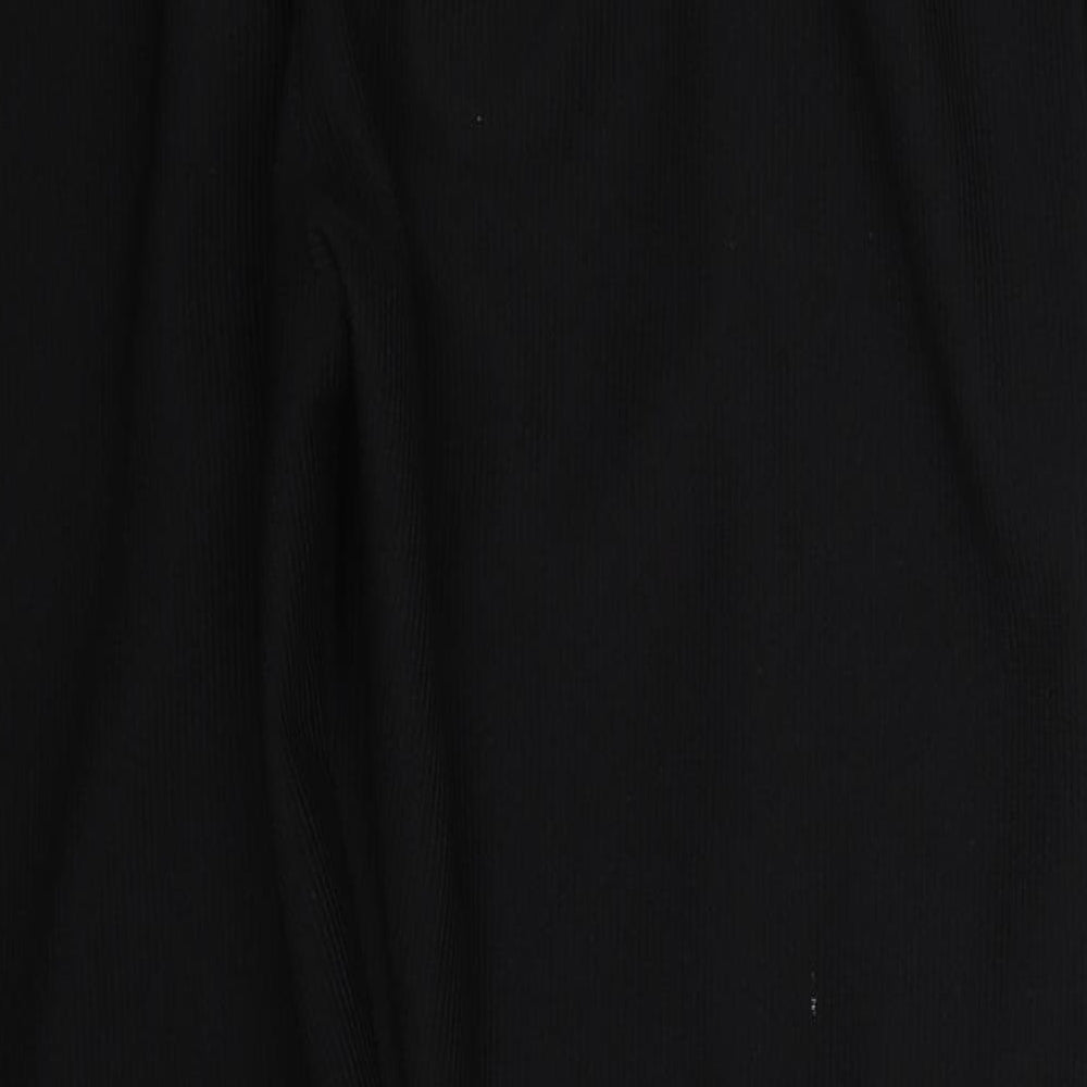 Womens UK Size 12 Preworn Slim Fit Black Trousers