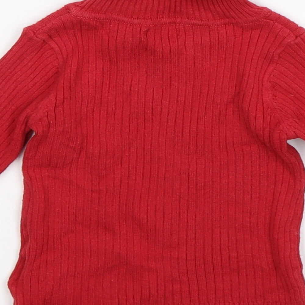 Next Baby Red Knit Pullover Jumper Size 9-12 Months