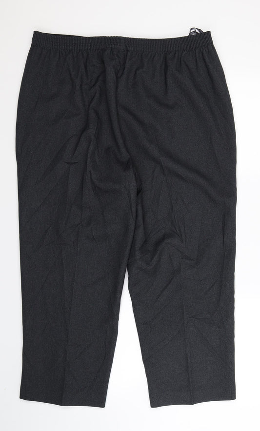Womens UK Size 18 BM Regular Fit Grey Trousers