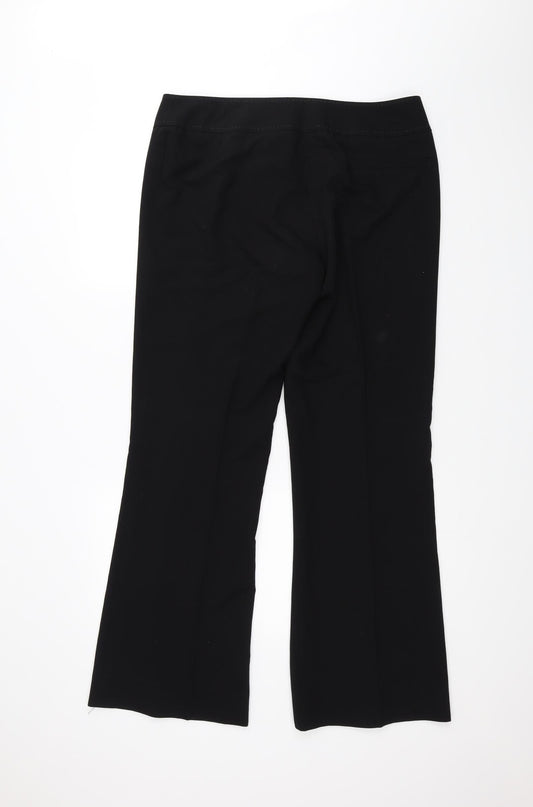 George Womens Black Trousers Size 14 L30 in