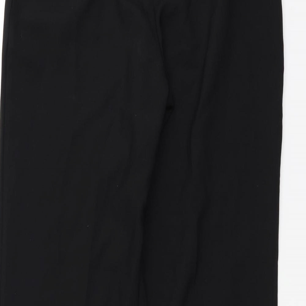 M&Co Womens Black Trousers Size 12 L28 in