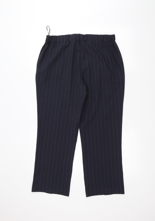 Womens UK Size 12 Bonmarché Regular Fit Blue Trousers
