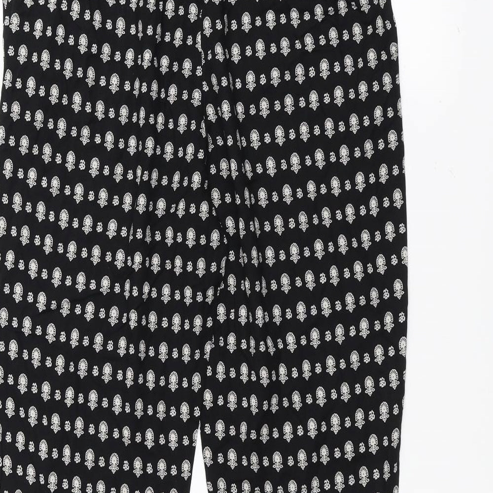 Womens UK Size 10 Marks and Spencer Regular Fit Black Trousers