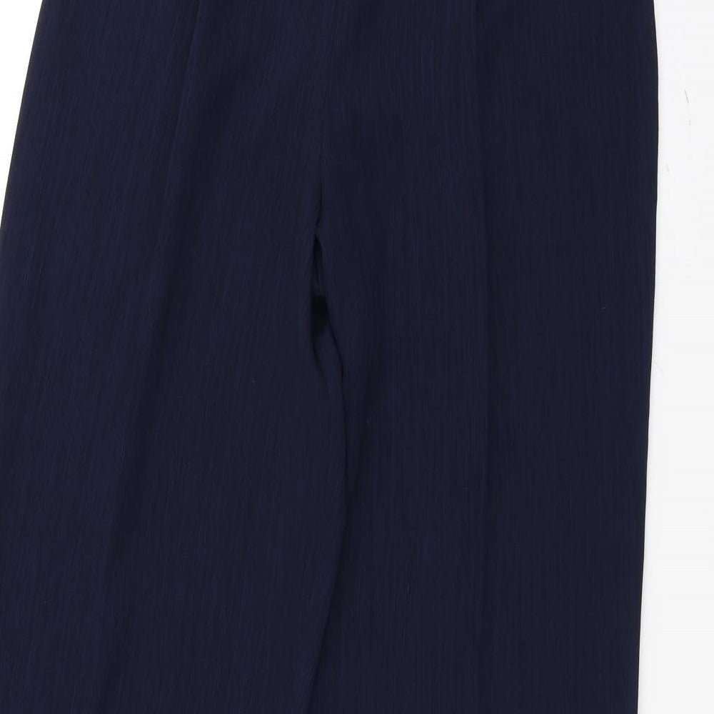 Womens UK Size 14 BHS Regular Fit Blue Trousers