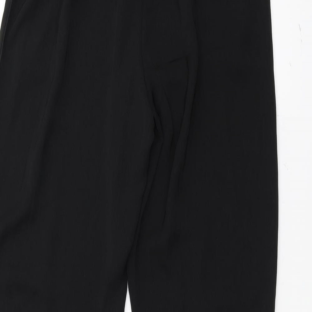 Boohoo Womens Black Trousers Size 10 L26 in