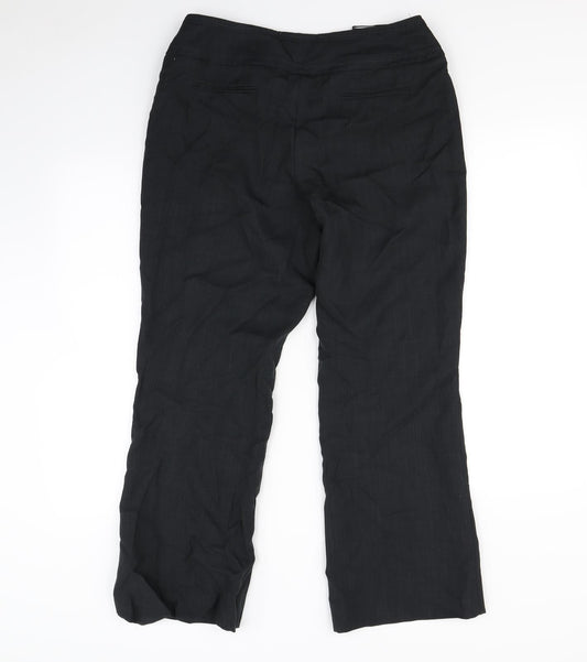 Debenhams Womens Black Dress Pants Trousers Size 14 L27 in
