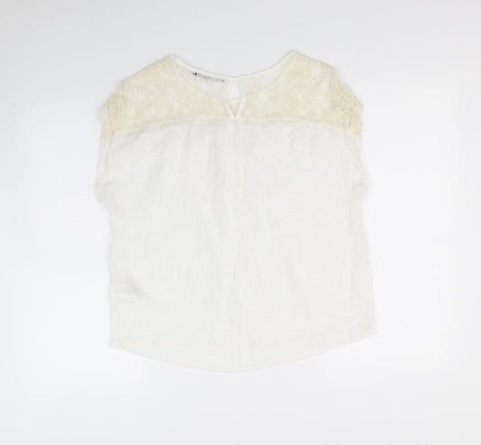 Atmosphere Womens White Basic Blouse Size 12