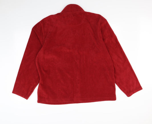 F&F Mens Red   Henley Jumper Size XL