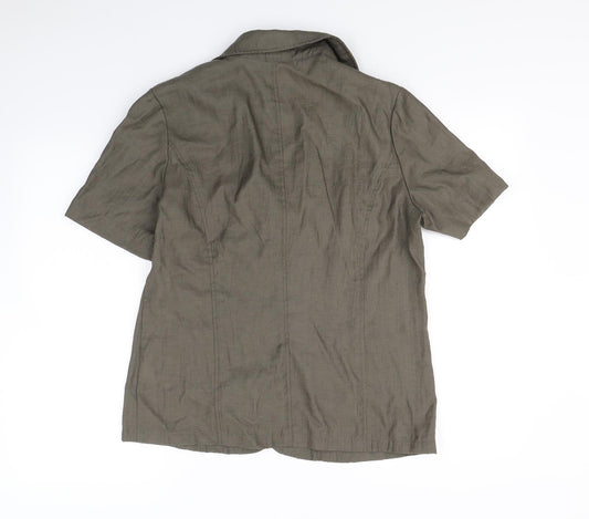 Womens UK Size 12 Preworn Green Jacket