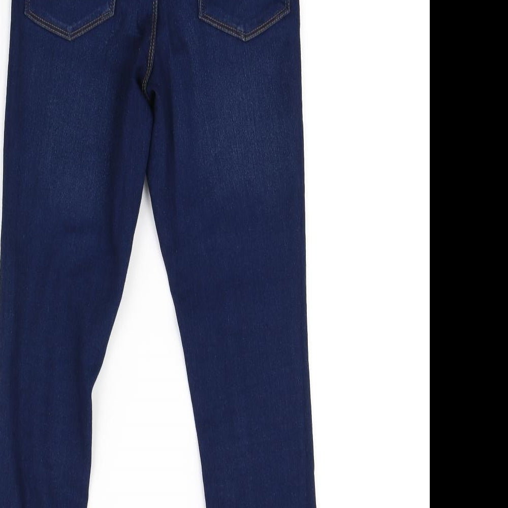 Denim & Co. Womens Blue Straight Jeans Size 8 L27 in