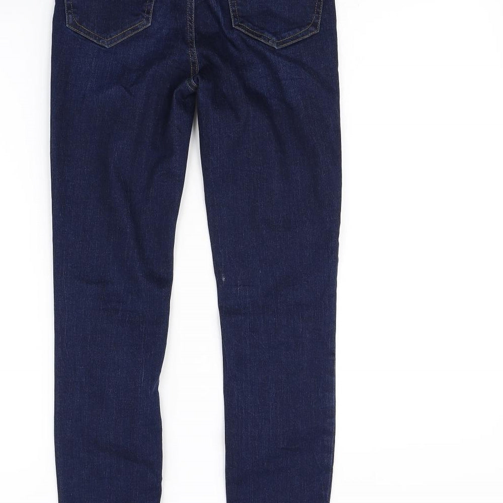 New Look Womens Blue Straight Jeans Size 6 L28 in