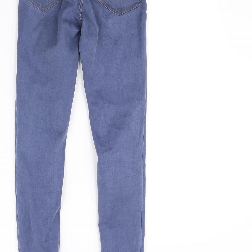 New Look Womens Blue Straight Jeans Size 6 L27 in