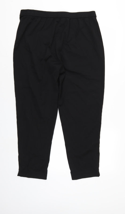 TU Womens Black Trousers Size 16 L25 in