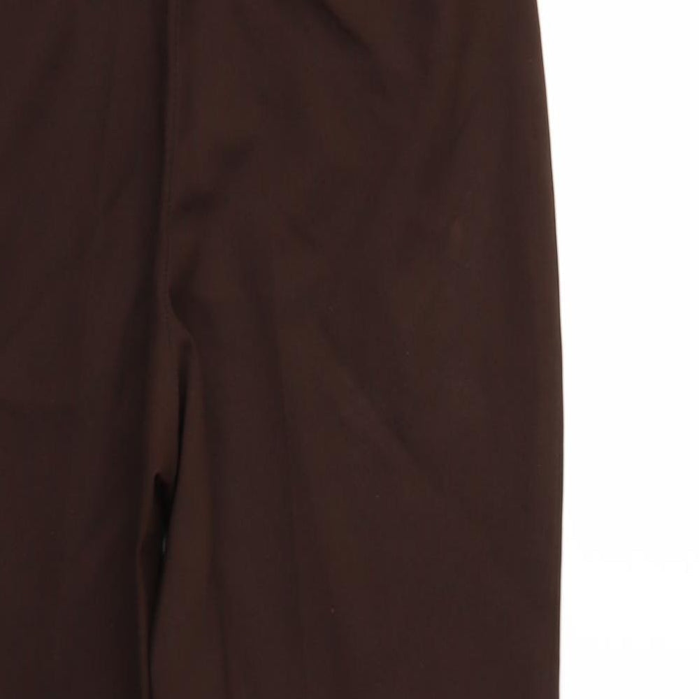 Womens UK Size 8 Marks and Spencer Regular Fit Brown Trousers