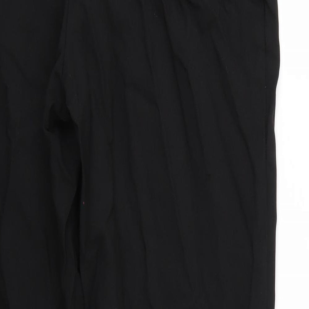 George Womens Black Trousers Size 12 L25 in