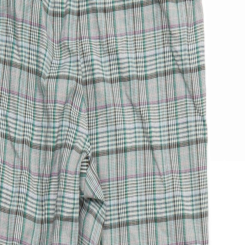 The Evie Womens Multicoloured Check Trousers Size 10 L27 in