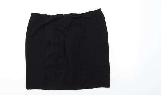 Papaya Womens Black   A-Line Skirt Size 18