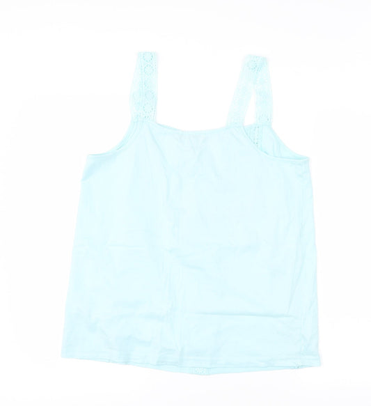 George Womens Blue Basic Tank Size 12
