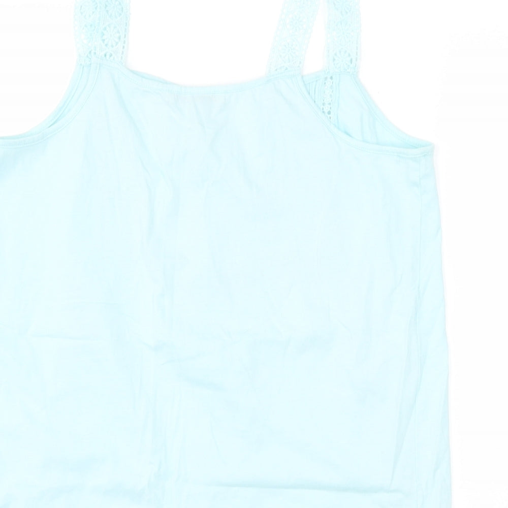George Womens Blue Basic Tank Size 12