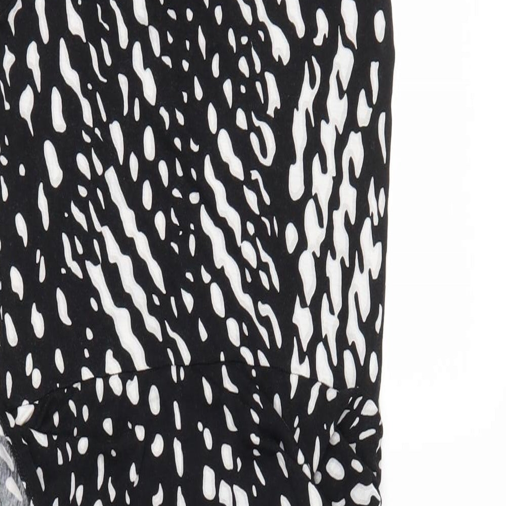 George Womens Black Animal Print Bodycon Size 10