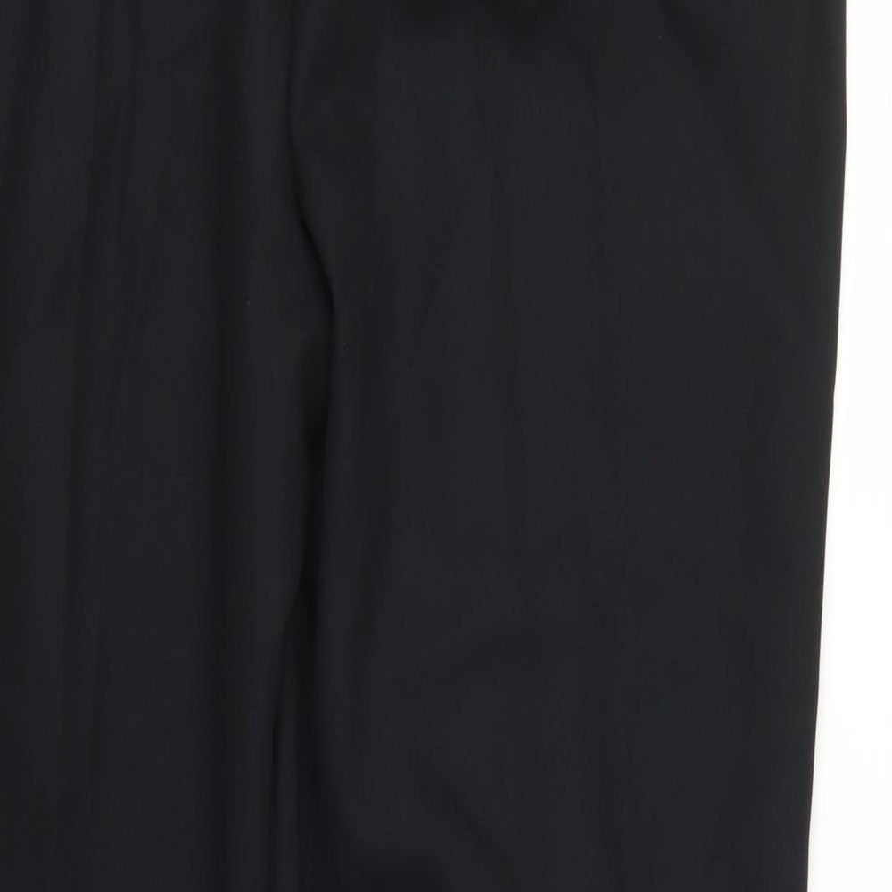 Womens UK Size 16 Papaya Regular Fit Black Trousers