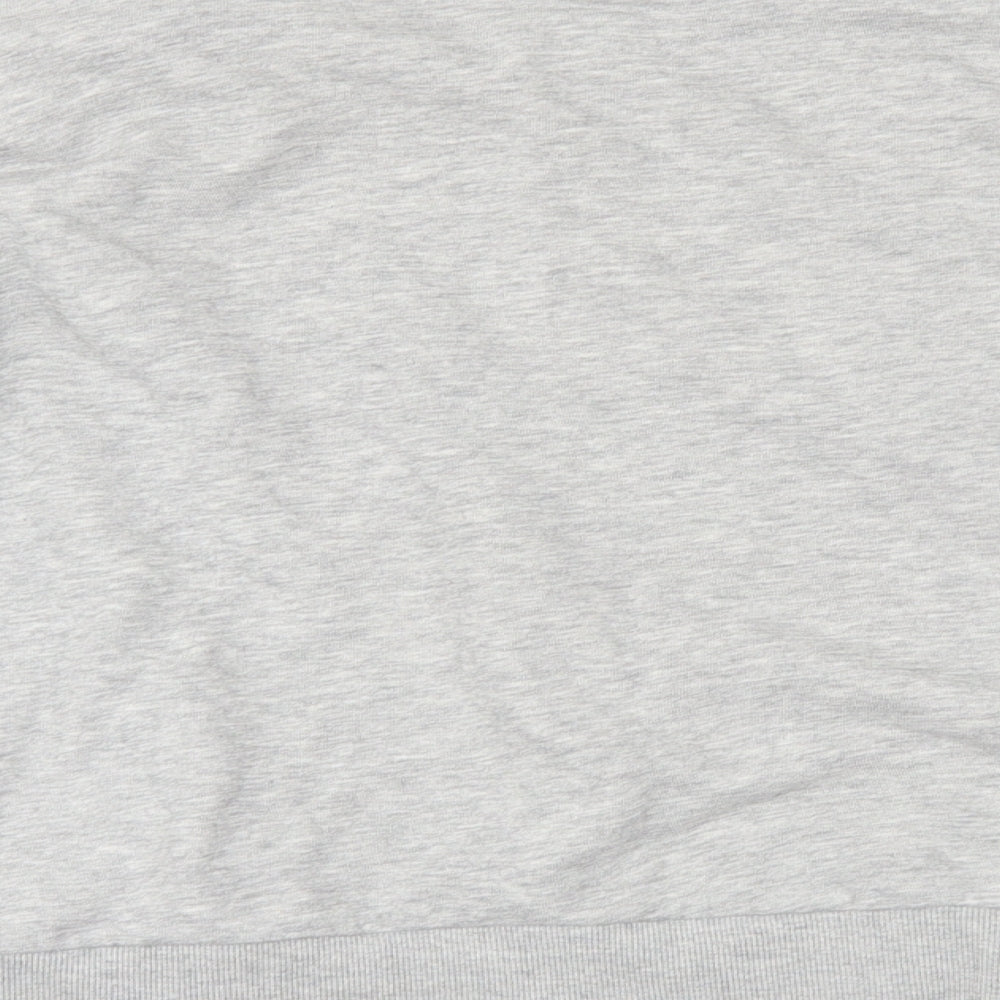 H&M Womens Grey Pullover Sweatshirt Size M - slogan