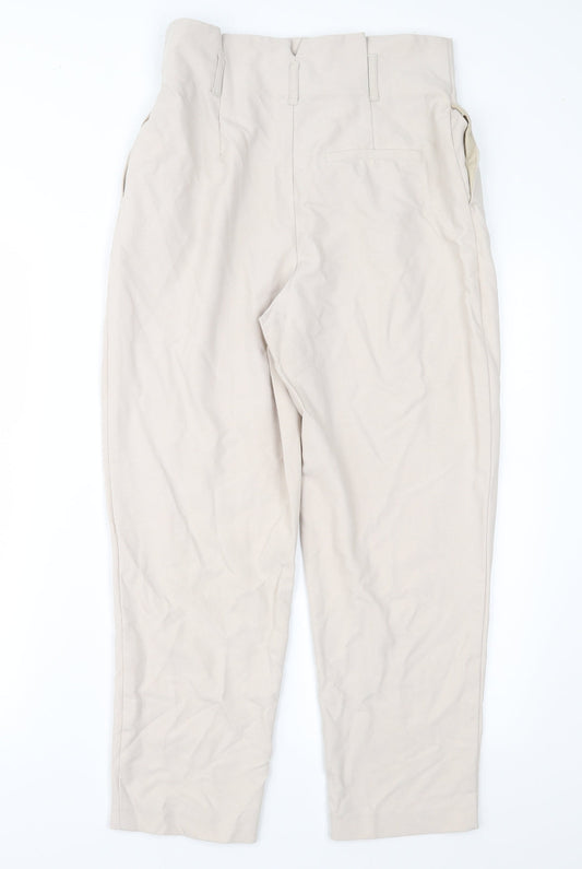 Topshop Womens Pink Cropped Trousers Size 10 L25 in