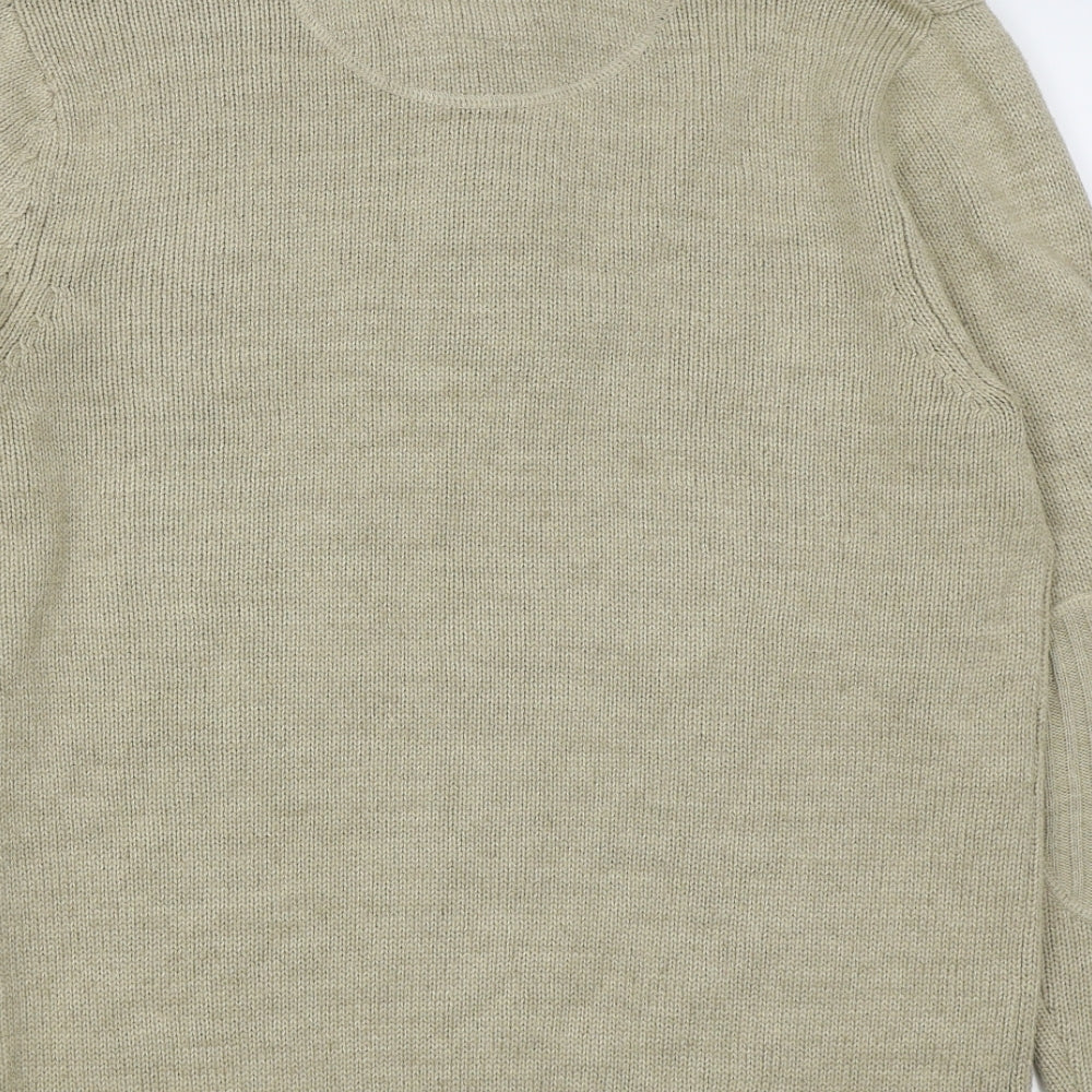 Twisted Soul Mens Beige Jumper Size M