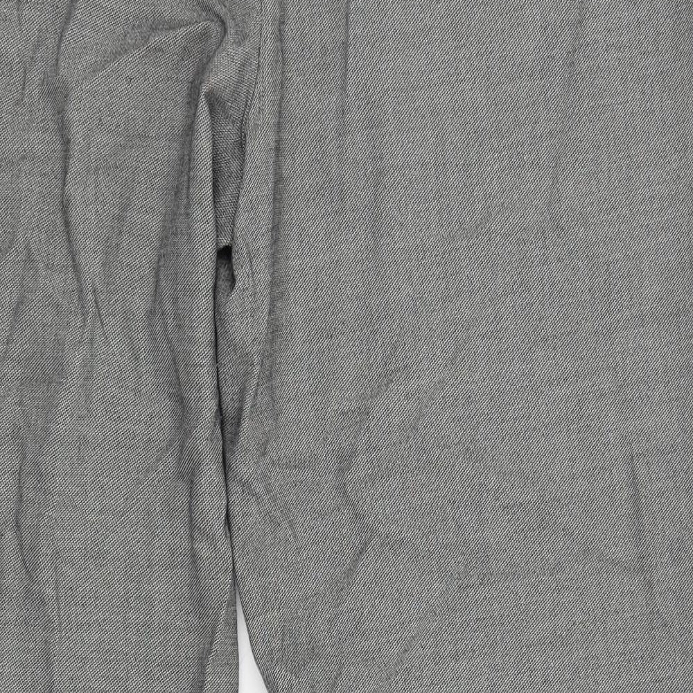 Womens UK Size 20 Preworn Regular Fit Grey Trousers