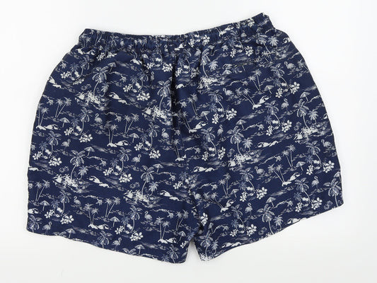 Asda George Mens Blue Floral  Cargo Shorts Size XL - swim shorts