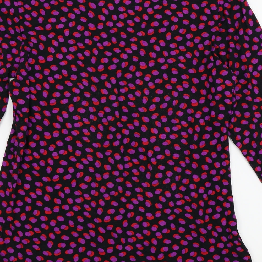 Womens UK Size 16 M&Co Blue Basic T-Shirt