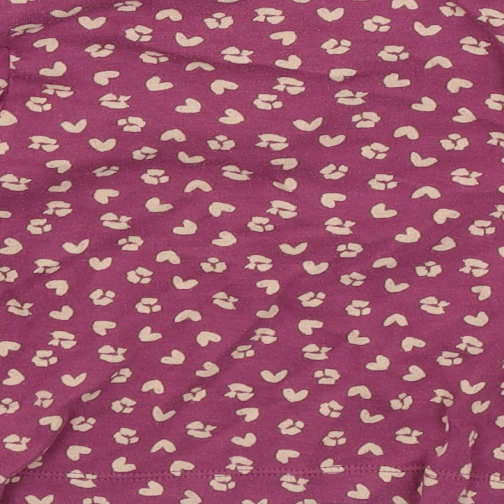 Nutmeg Girls Purple Floral Basic T-Shirt Size 12-18 Months
