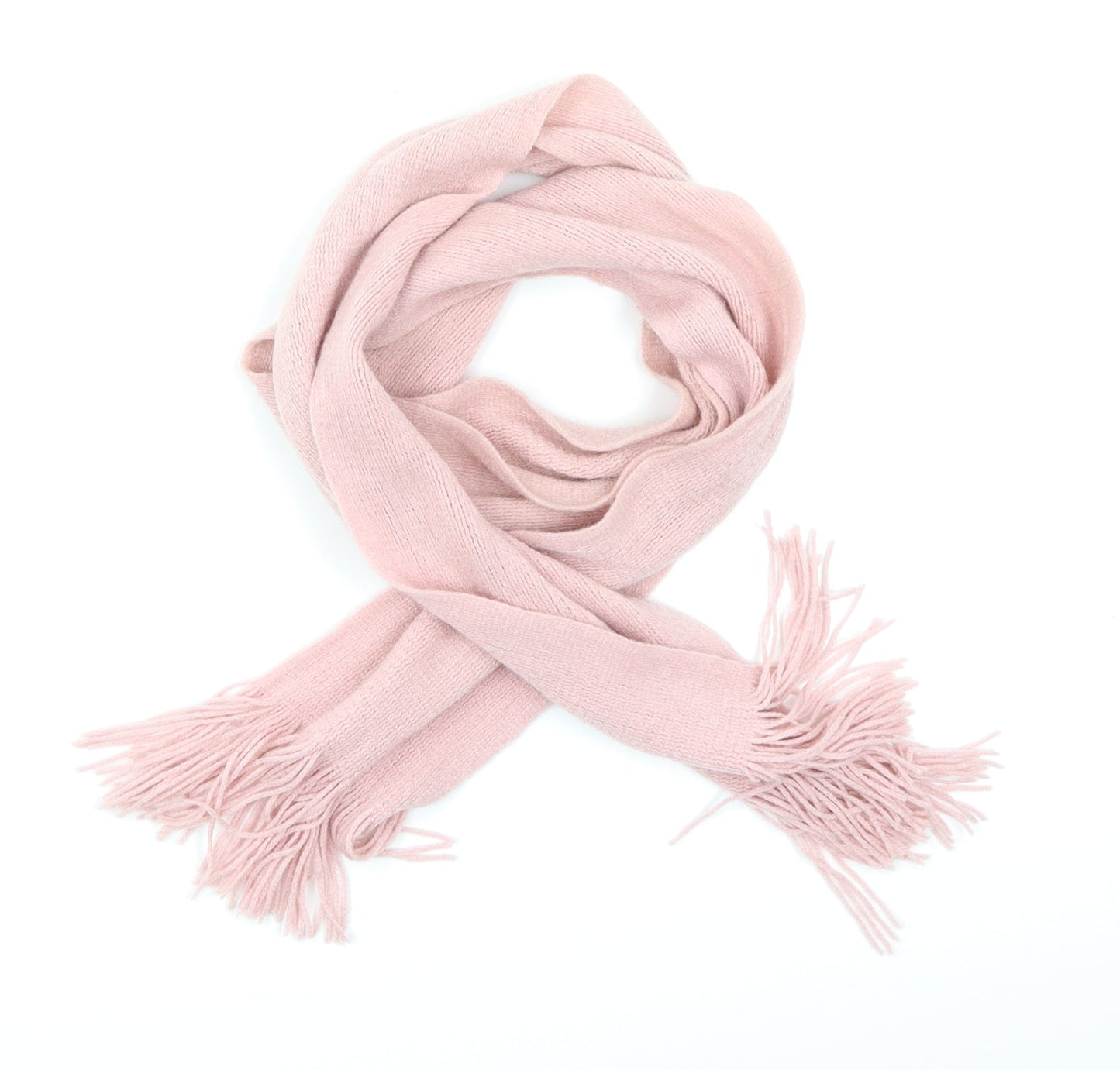 Preworn Womens Pink Knit Scarf