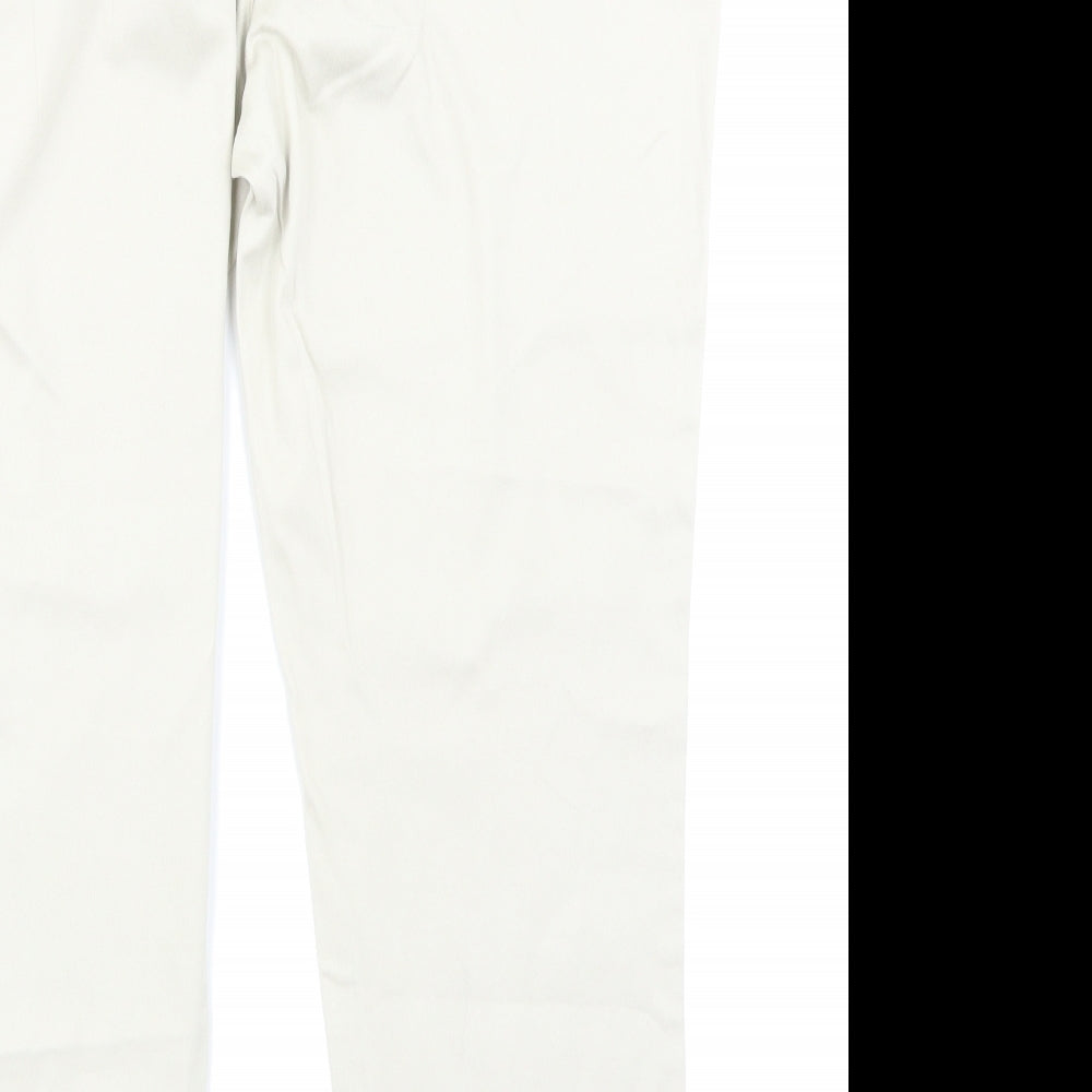 Womens UK Size 16 Papaya Regular Fit Beige Trousers