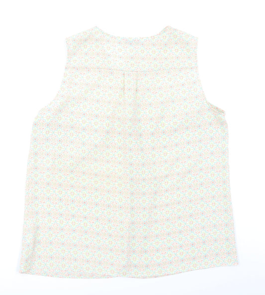 Womens UK Size 16 NEXT Ivory Basic Blouse