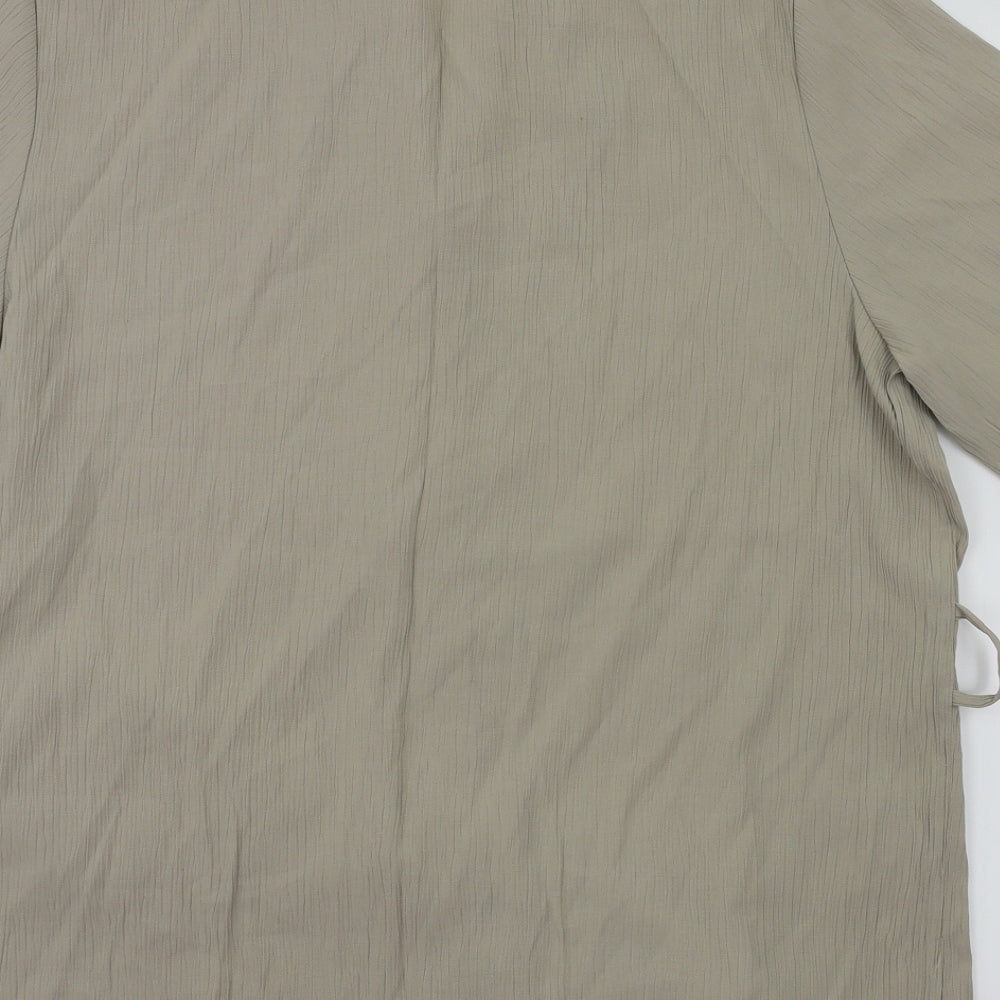 Womens UK Size 16 Bonmarché Beige Basic Blouse