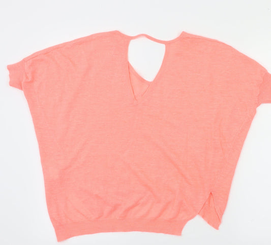 River Island Womens Pink Basic T-Shirt Size 6