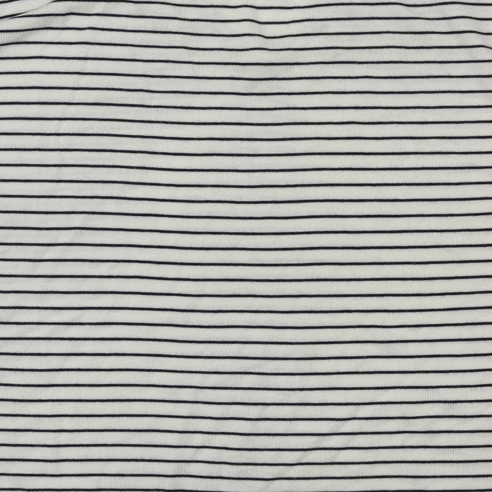 Womens UK Size S M&S White Basic T-Shirt