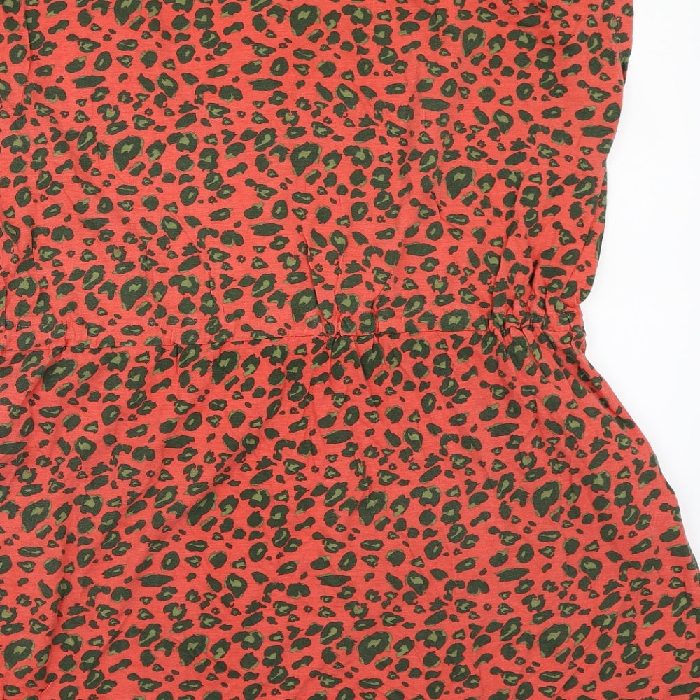 Womens UK Size 20 Studio Red Basic T-Shirt