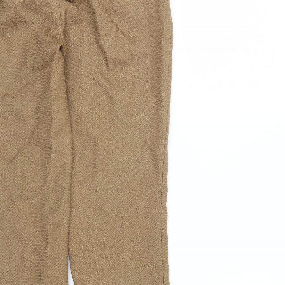Womens UK Size 10 NEXT Regular Fit Brown Trousers