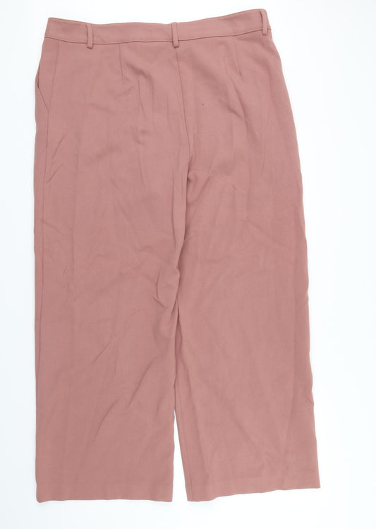 M&S Womens Pink Trousers Size 20 L30 in