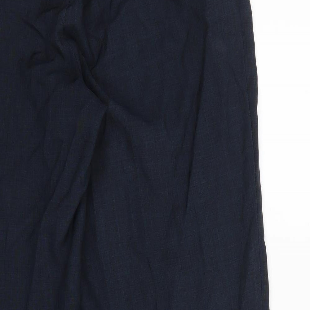 M&S Womens Blue Trousers Size 14 L23 in
